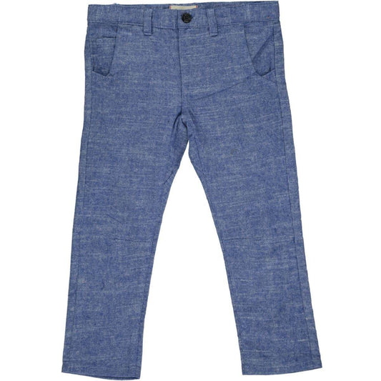 Blue Soft Cotton Pants