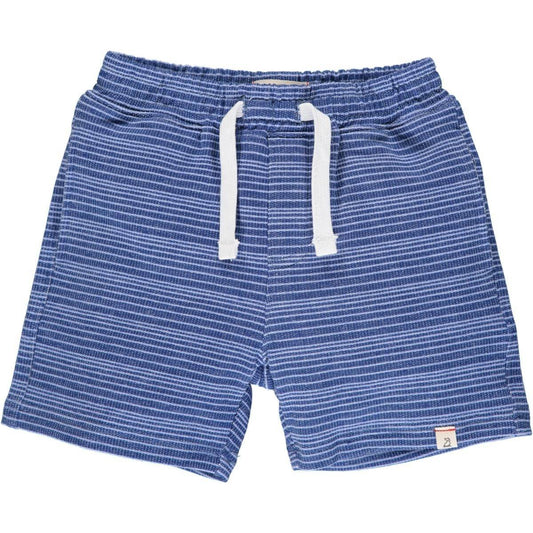 Blue Stripe Sweat Shorts