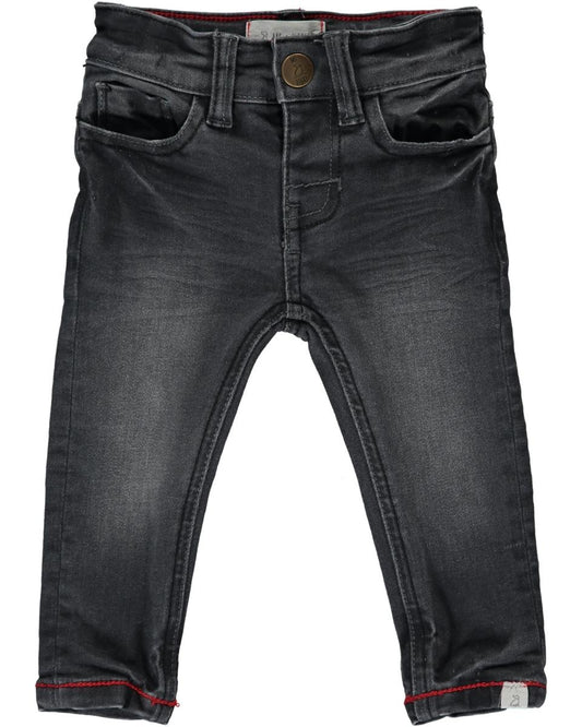 Charcoal slim fit denim jeans made from 100% cotton.