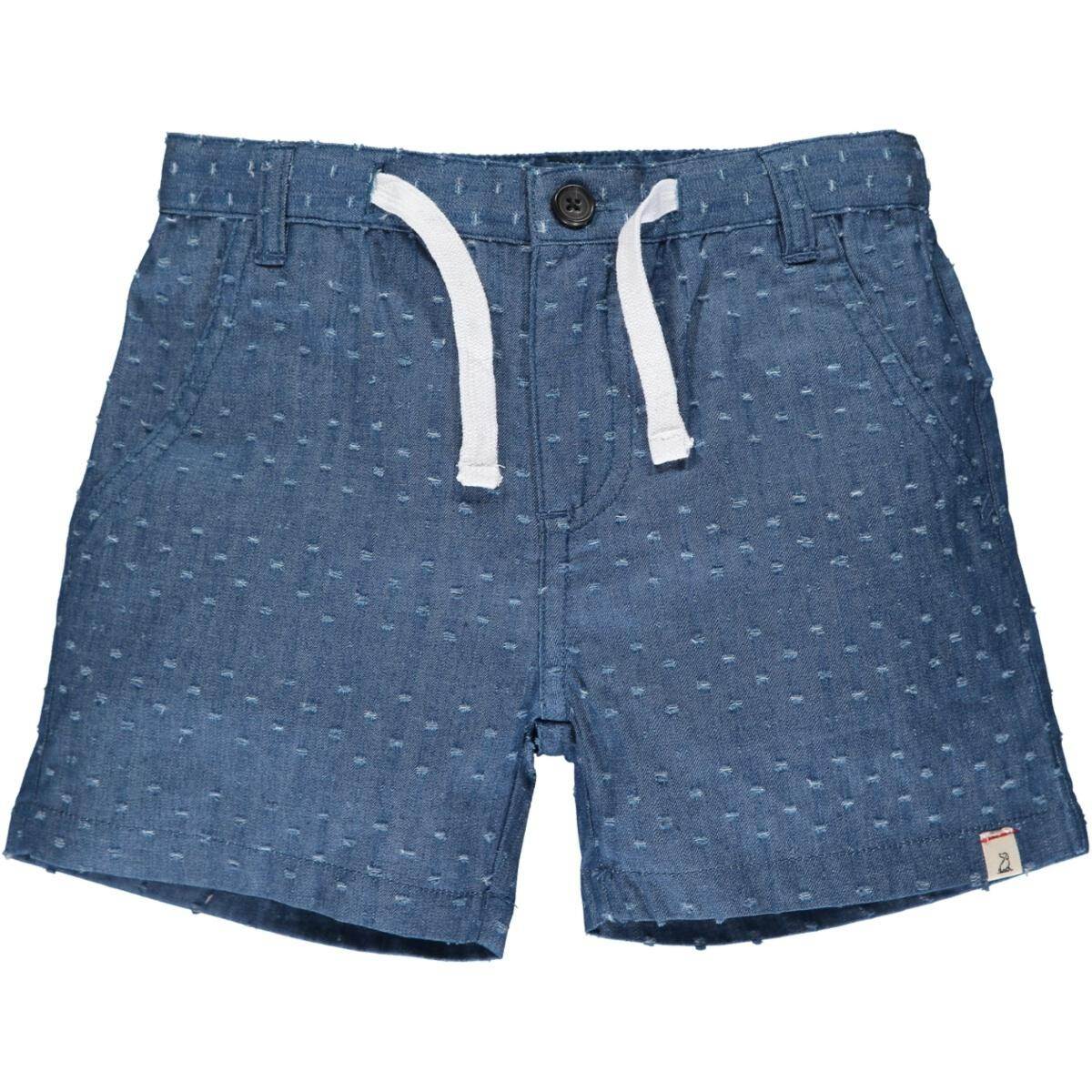 Textured Chambray Shorts