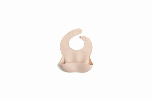 Tan Silicone Baby Bucket Bib