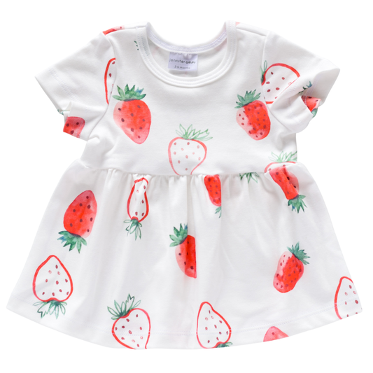 Jennifer Ann - Organic Dress - strawberries